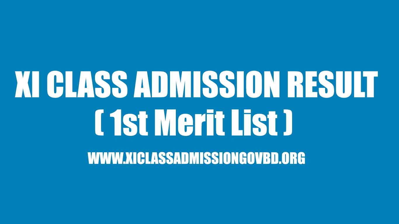 Xi-Class-Admission-Result-2025- 1st -merit-list